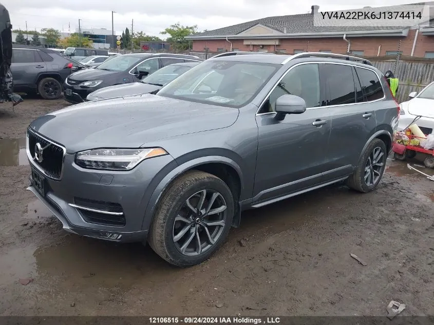 YV4A22PK6J1374414 2018 Volvo Xc90