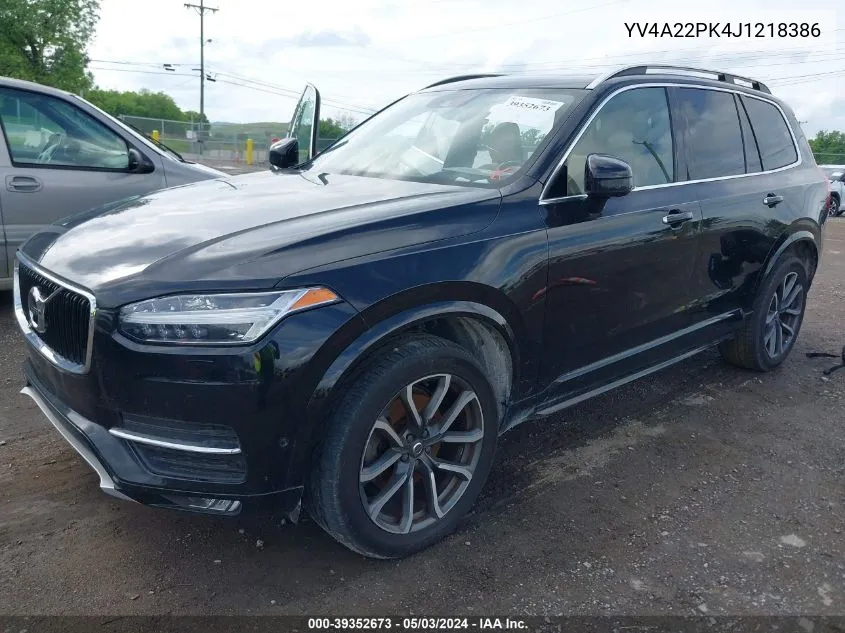 YV4A22PK4J1218386 2018 Volvo Xc90 T6 Momentum