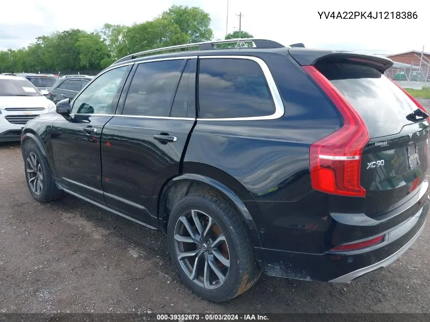 YV4A22PK4J1218386 2018 Volvo Xc90 T6 Momentum