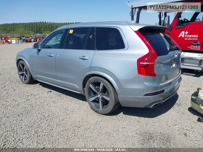 YV4A22PM3J1211303 2018 Volvo Xc90 T6 R-Design