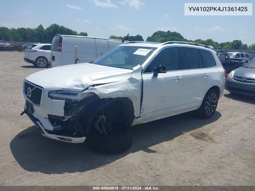 YV4102PK4J1361425 2018 Volvo Xc90 T5 Momentum