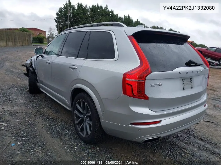 2018 Volvo Xc90 T6 Momentum VIN: YV4A22PK2J1332080 Lot: 40061463