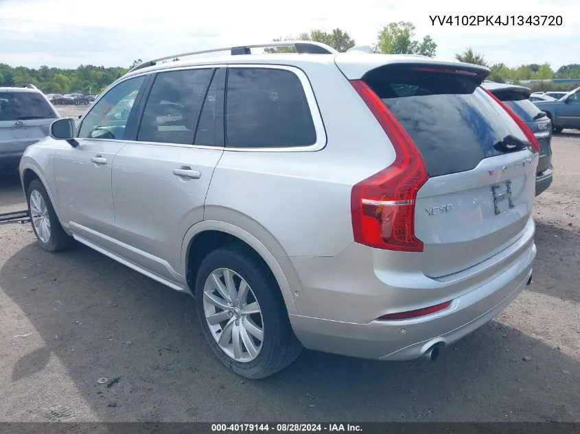 2018 Volvo Xc90 T5 Momentum VIN: YV4102PK4J1343720 Lot: 40179144