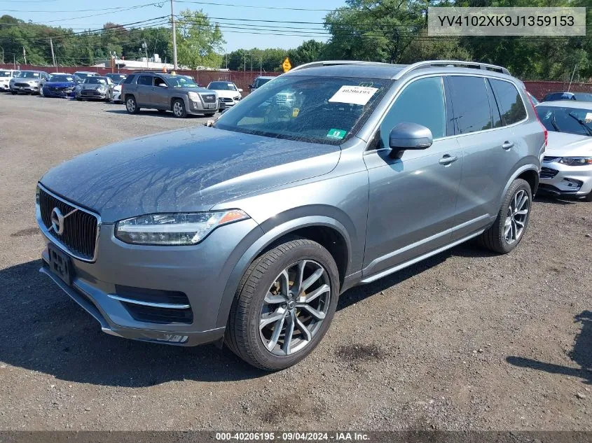 2018 Volvo Xc90 T5 Momentum 5P VIN: YV4102XK9J1359153 Lot: 40206195