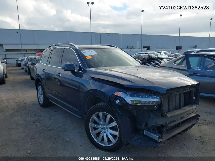 2018 Volvo Xc90 T5 Momentum VIN: YV4102CK2J1382523 Lot: 40213585