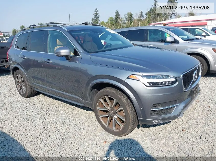 2018 Volvo Xc90 T5 Momentum VIN: YV4102PK9J1335208 Lot: 40271890