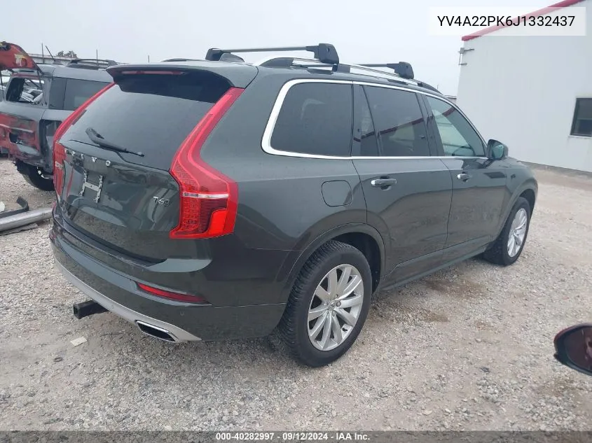 YV4A22PK6J1332437 2018 Volvo Xc90 T6 Momentum