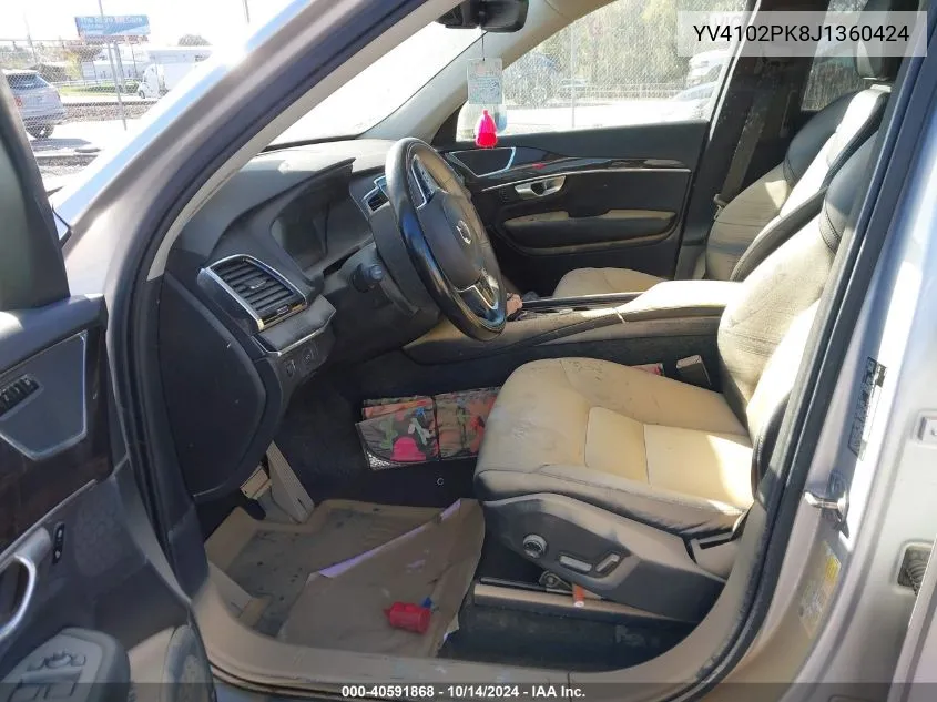 YV4102PK8J1360424 2018 Volvo Xc90 T5 Momentum