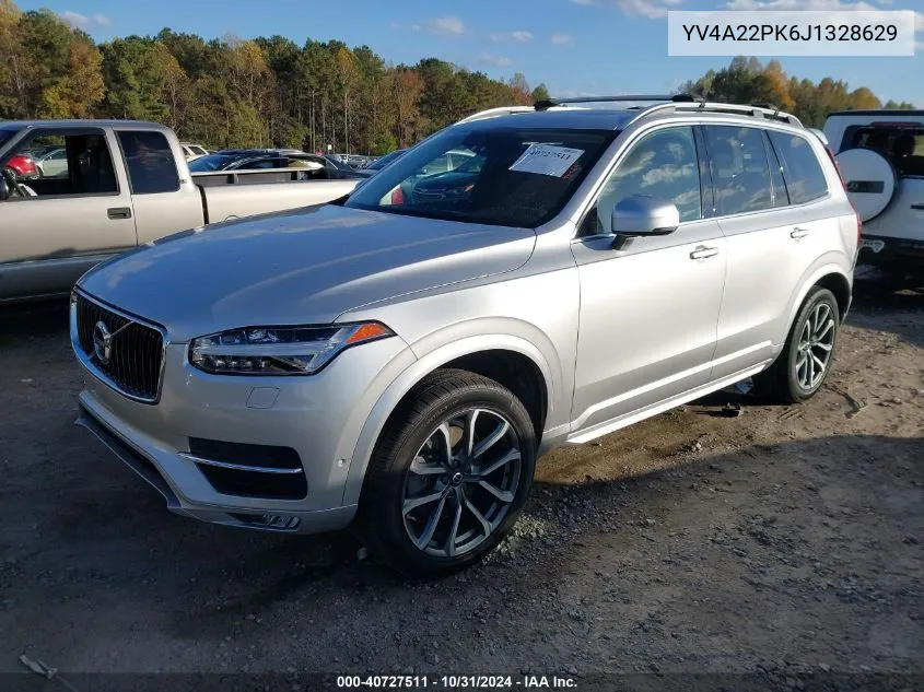 2018 Volvo Xc90 T6 Momentum VIN: YV4A22PK6J1328629 Lot: 40727511