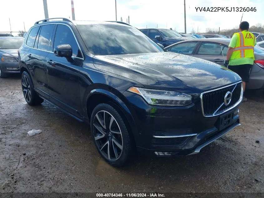 2018 Volvo Xc90 T6 Momentum VIN: YV4A22PK5J1326046 Lot: 40754346