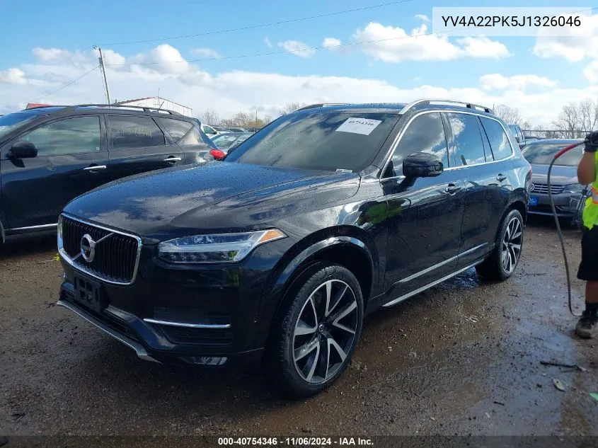 2018 Volvo Xc90 T6 Momentum VIN: YV4A22PK5J1326046 Lot: 40754346