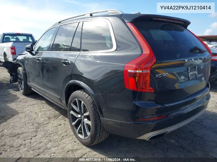 2018 Volvo Xc90 T6 Momentum VIN: YV4A22PK9J1210414 Lot: 40772516