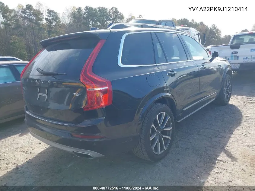 2018 Volvo Xc90 T6 Momentum VIN: YV4A22PK9J1210414 Lot: 40772516