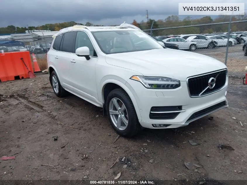 YV4102CK3J1341351 2018 Volvo Xc90 T5 Momentum