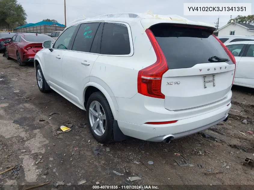 YV4102CK3J1341351 2018 Volvo Xc90 T5 Momentum