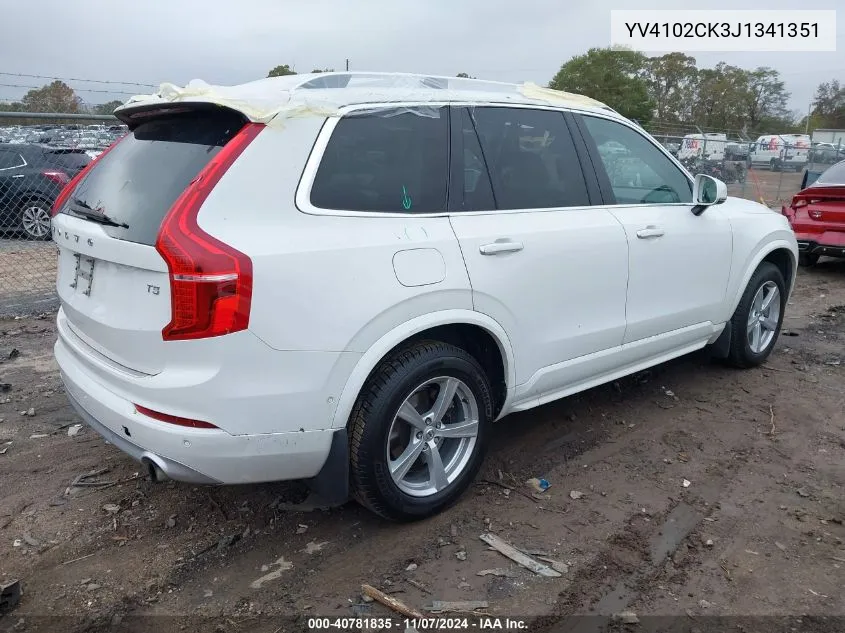 YV4102CK3J1341351 2018 Volvo Xc90 T5 Momentum