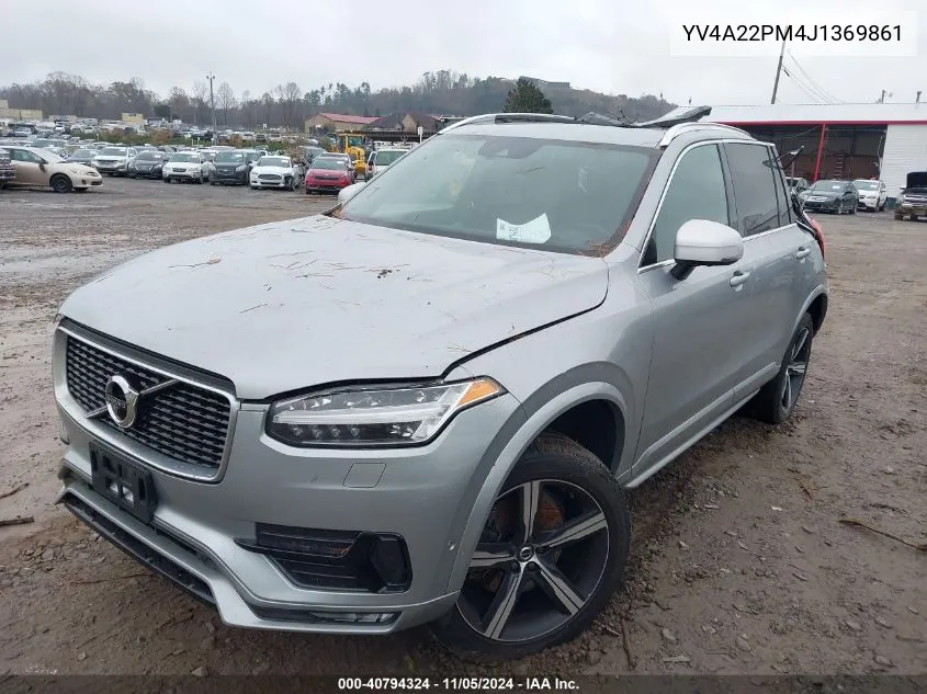 YV4A22PM4J1369861 2018 Volvo Xc90 T6 R-Design