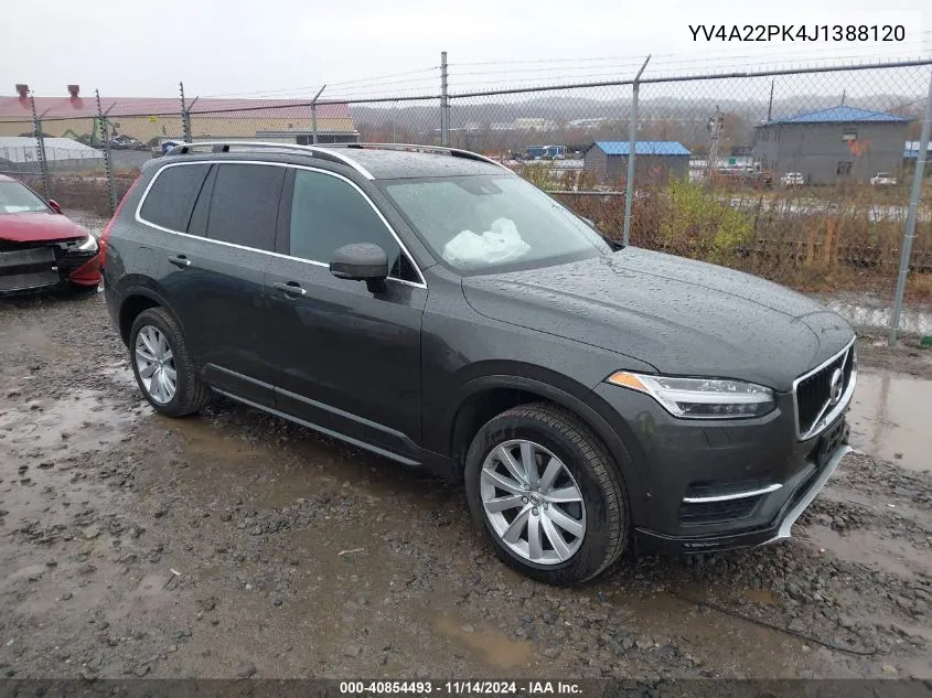 2018 Volvo Xc90 T6 Momentum VIN: YV4A22PK4J1388120 Lot: 40854493