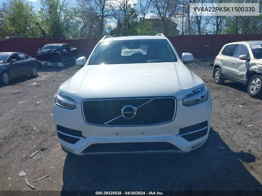 2019 Volvo Xc90 T6 Momentum VIN: YV4A22PK5K1500330 Lot: 39325538