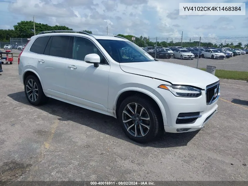 YV4102CK4K1468384 2019 Volvo Xc90 T5 Momentum