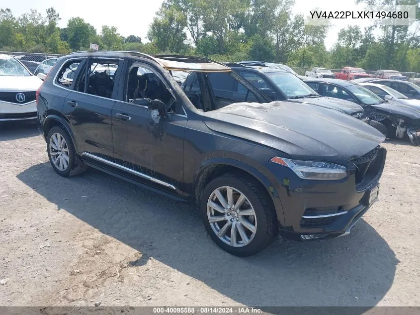 2019 Volvo Xc90 T6 Inscription VIN: YV4A22PLXK1494680 Lot: 40095588