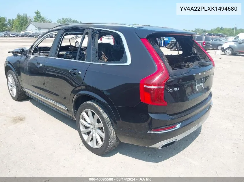 2019 Volvo Xc90 T6 Inscription VIN: YV4A22PLXK1494680 Lot: 40095588