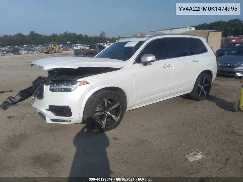 YV4A22PM0K1474995 2019 Volvo Xc90 T6 R-Design