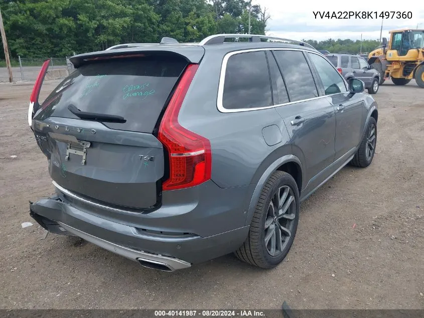 YV4A22PK8K1497360 2019 Volvo Xc90 T6 Momentum