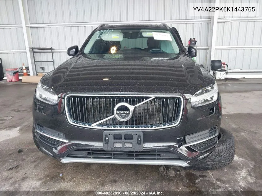 YV4A22PK6K1443765 2019 Volvo Xc90 T6 Momentum