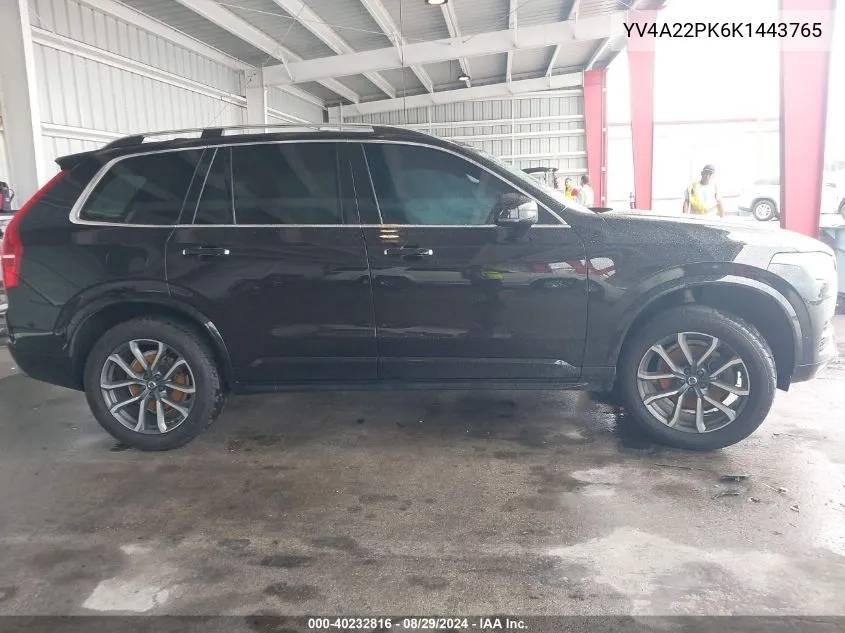 2019 Volvo Xc90 T6 Momentum VIN: YV4A22PK6K1443765 Lot: 40232816