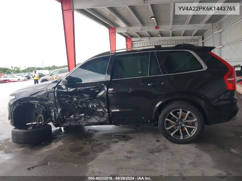 YV4A22PK6K1443765 2019 Volvo Xc90 T6 Momentum