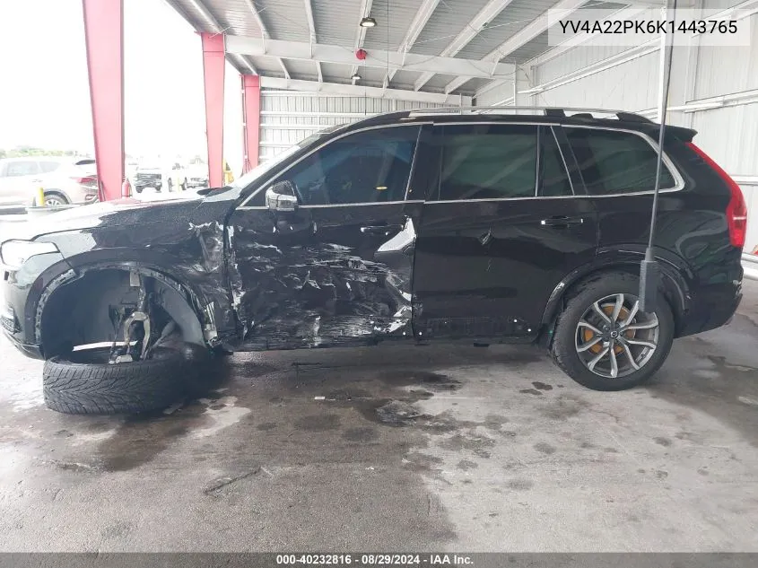 YV4A22PK6K1443765 2019 Volvo Xc90 T6 Momentum