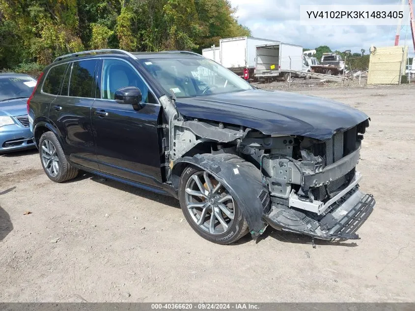 YV4102PK3K1483405 2019 Volvo Xc90 T5 Momentum