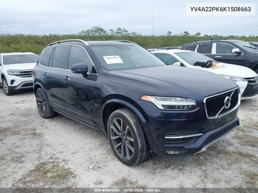 2019 Volvo Xc90 T6 Momentum VIN: YV4A22PK6K1508663 Lot: 40504582