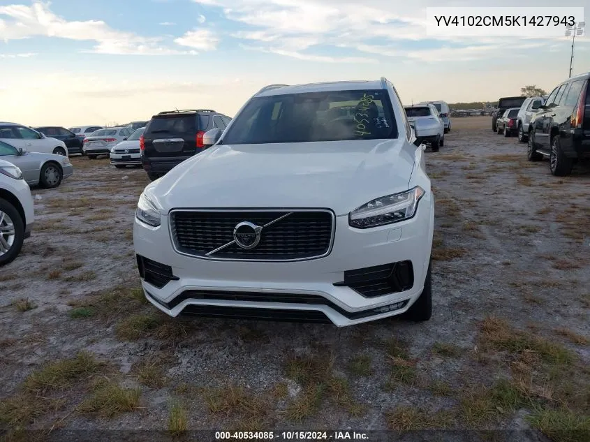 YV4102CM5K1427943 2019 Volvo Xc90 T5 R-Design