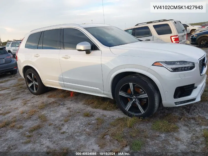 YV4102CM5K1427943 2019 Volvo Xc90 T5 R-Design