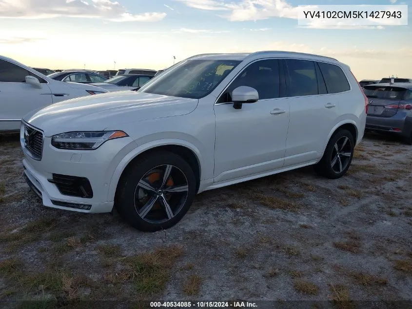 YV4102CM5K1427943 2019 Volvo Xc90 T5 R-Design