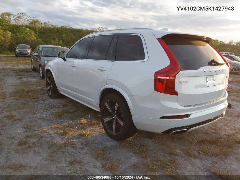 YV4102CM5K1427943 2019 Volvo Xc90 T5 R-Design