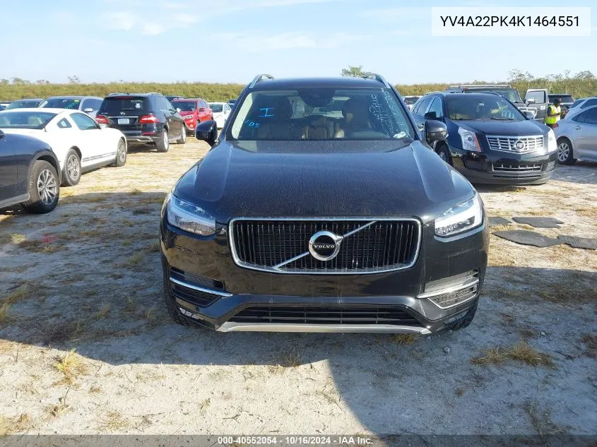 YV4A22PK4K1464551 2019 Volvo Xc90 T6 Momentum