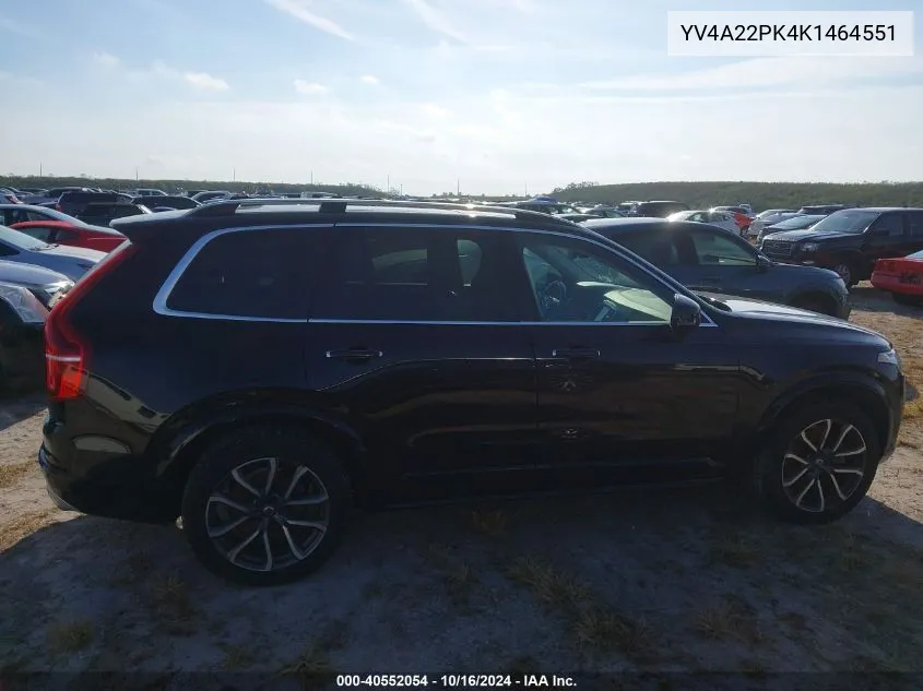 YV4A22PK4K1464551 2019 Volvo Xc90 T6 Momentum