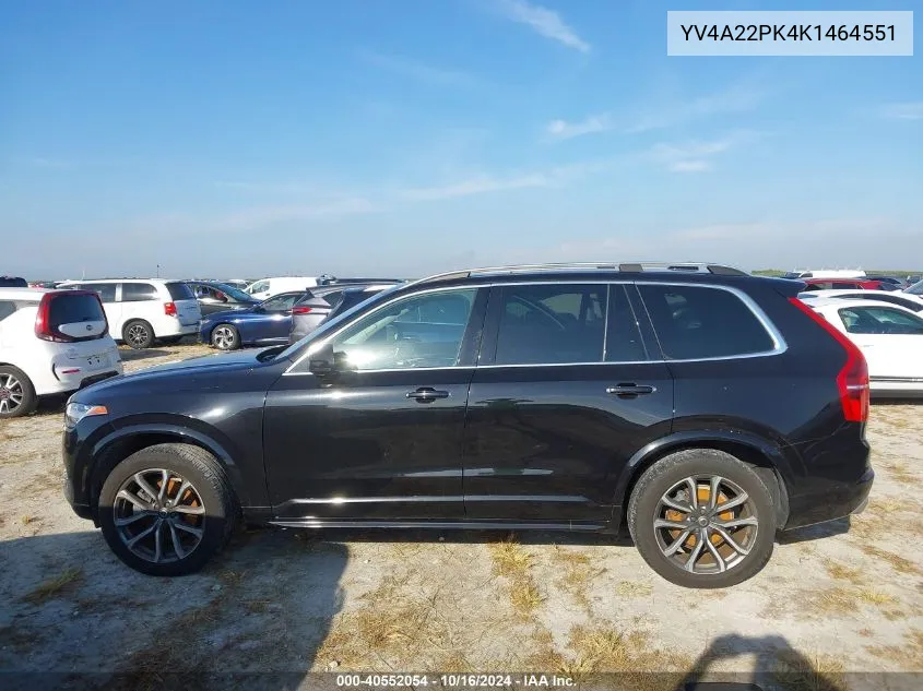 2019 Volvo Xc90 T6 Momentum VIN: YV4A22PK4K1464551 Lot: 40552054