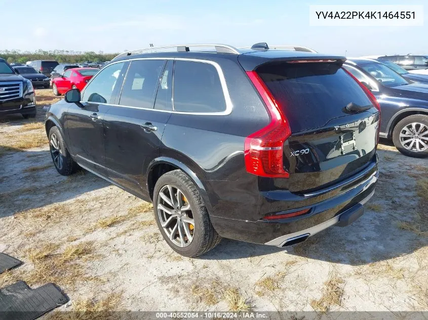 2019 Volvo Xc90 T6 Momentum VIN: YV4A22PK4K1464551 Lot: 40552054