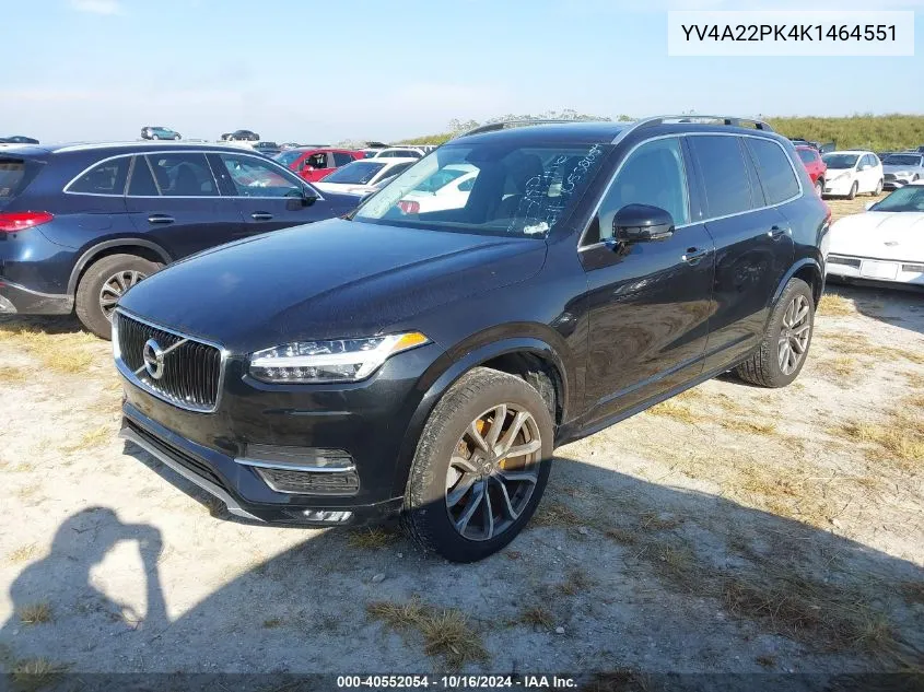 YV4A22PK4K1464551 2019 Volvo Xc90 T6 Momentum