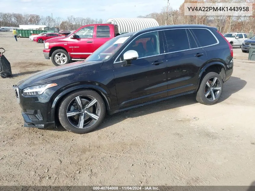 2019 Volvo Xc90 T6 R-Design VIN: YV4A22PM4K1443958 Lot: 40764008