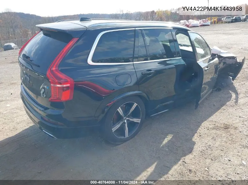 2019 Volvo Xc90 T6 R-Design VIN: YV4A22PM4K1443958 Lot: 40764008