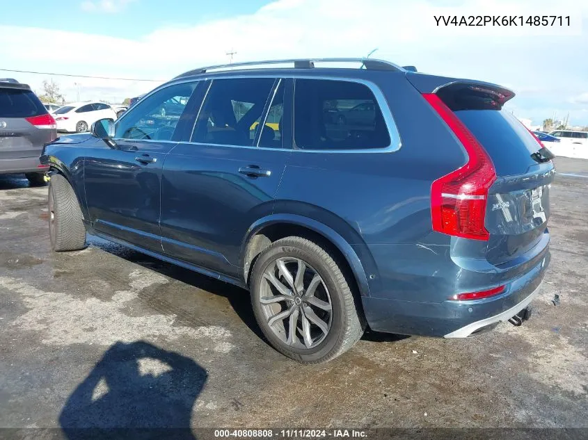 2019 Volvo Xc90 T6 Momentum VIN: YV4A22PK6K1485711 Lot: 40808808