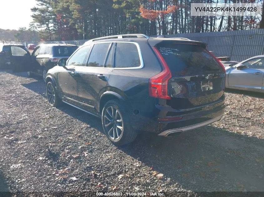 2019 Volvo Xc90 T6 Momentum VIN: YV4A22PK4K1499428 Lot: 40826803