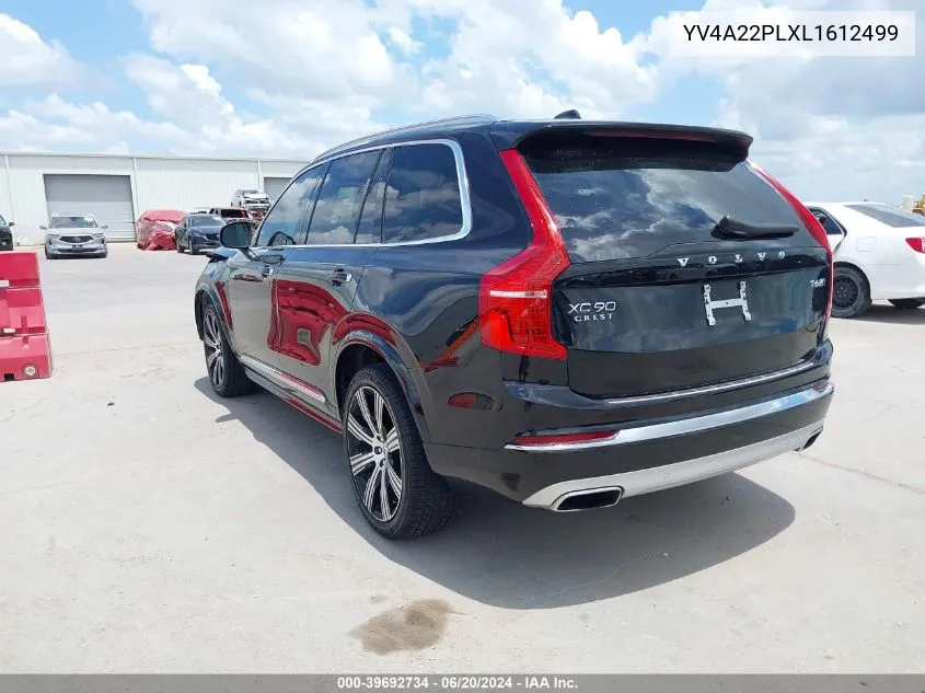 2020 Volvo Xc90 T6 Inscription 7 Passenger VIN: YV4A22PLXL1612499 Lot: 39692734