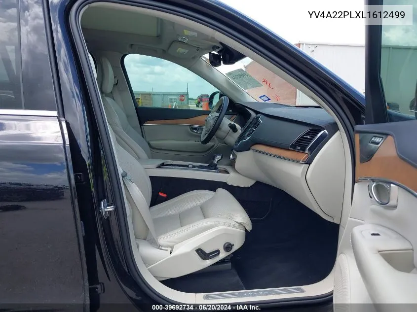 2020 Volvo Xc90 T6 Inscription 7 Passenger VIN: YV4A22PLXL1612499 Lot: 39692734