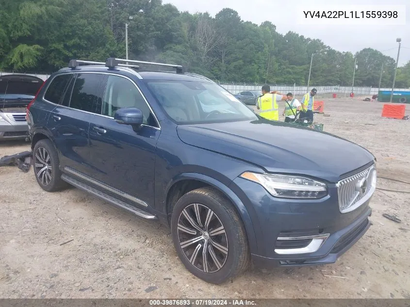 2020 Volvo Xc90 T6 Inscription 7 Passenger VIN: YV4A22PL1L1559398 Lot: 39876893